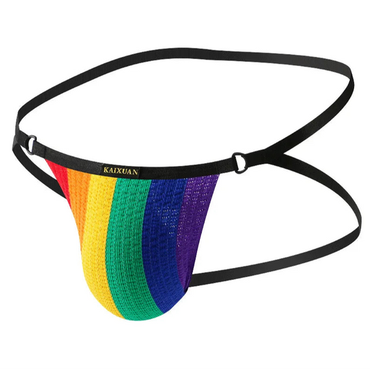 Men’s More Freedom Rainbow Pride Jockstrap - pridevoyageshop.com - gay men’s thongs, boxers, briefs and jockstraps