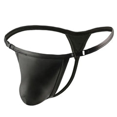 Men’s PU Leather Lust Snap Thong - pridevoyageshop.com - gay men’s thongs, boxers, briefs and jockstraps