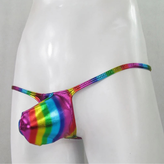 Men’s Pride Rainbow Radiance Thong - pridevoyageshop.com - gay men’s thongs, boxers, briefs and jockstraps