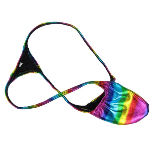 Men’s Pride Rainbow Radiance Thong - pridevoyageshop.com - gay men’s thongs, boxers, briefs and jockstraps