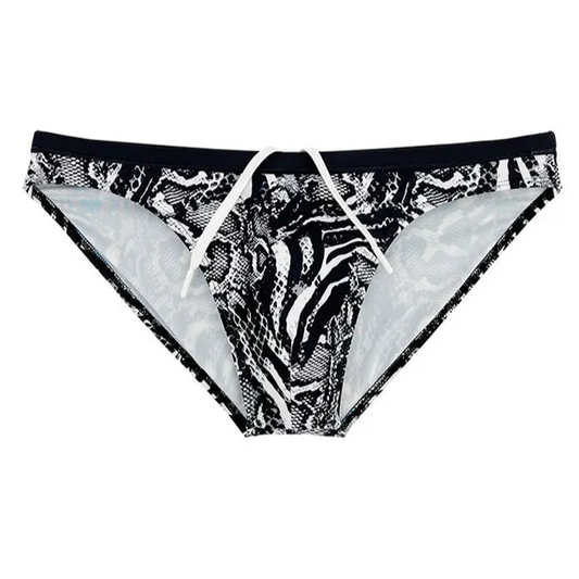 Men’s Sssnatch Me Snake Bikini Swim Briefs - pridevoyageshop.com - gay men’s sexy swim briefs, trunks, board shorts, and bikinis