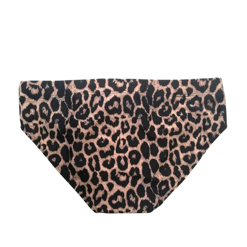 Men's Wildcat Leopard Bikini Swim Briefs - pridevoyageshop.com - gay men’s sexy swim briefs, trunks, board shorts, and bikinis
