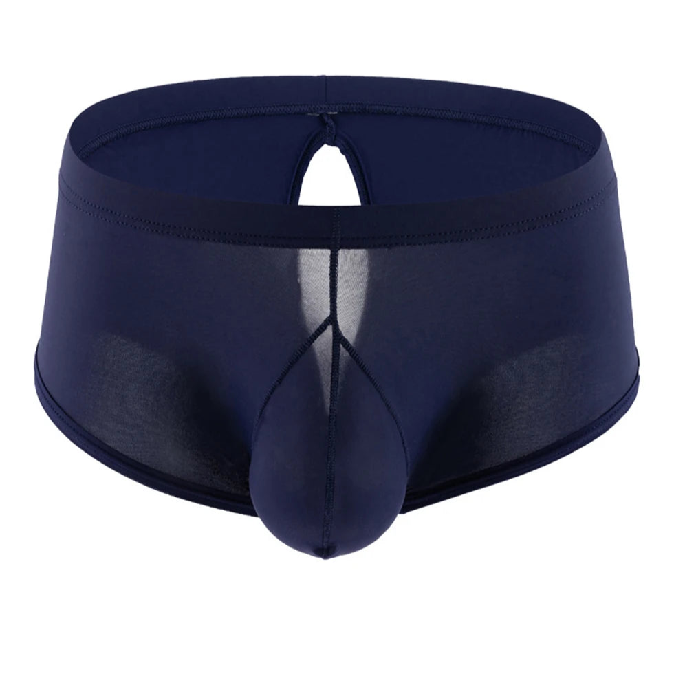 Navy Wide Open Boxer Briefs – Pouch & Backless - pridevoyageshop.com - gay men’s thongs, boxers, briefs and jockstraps