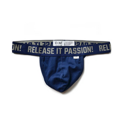 Navy blue DM Men’s Release It Passion Classic Thong - pridevoyageshop.com - gay men’s thongs, boxers, briefs and jockstraps