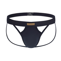 Navy blue Men’s KarenSpace Cutout Jockstrap - pridevoyageshop.com - gay men’s thongs, boxers, briefs and jockstraps