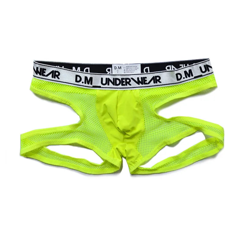 Neon Green DM The Bait Mesh Boxers - pridevoyageshop.com - gay men’s thongs, boxers, briefs and jockstraps