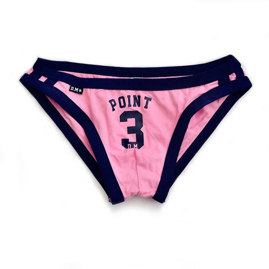 Pink DM Men’s “Point 3” Varsity Brief - pridevoyageshop.com - gay men’s thongs, boxers, briefs and jockstraps