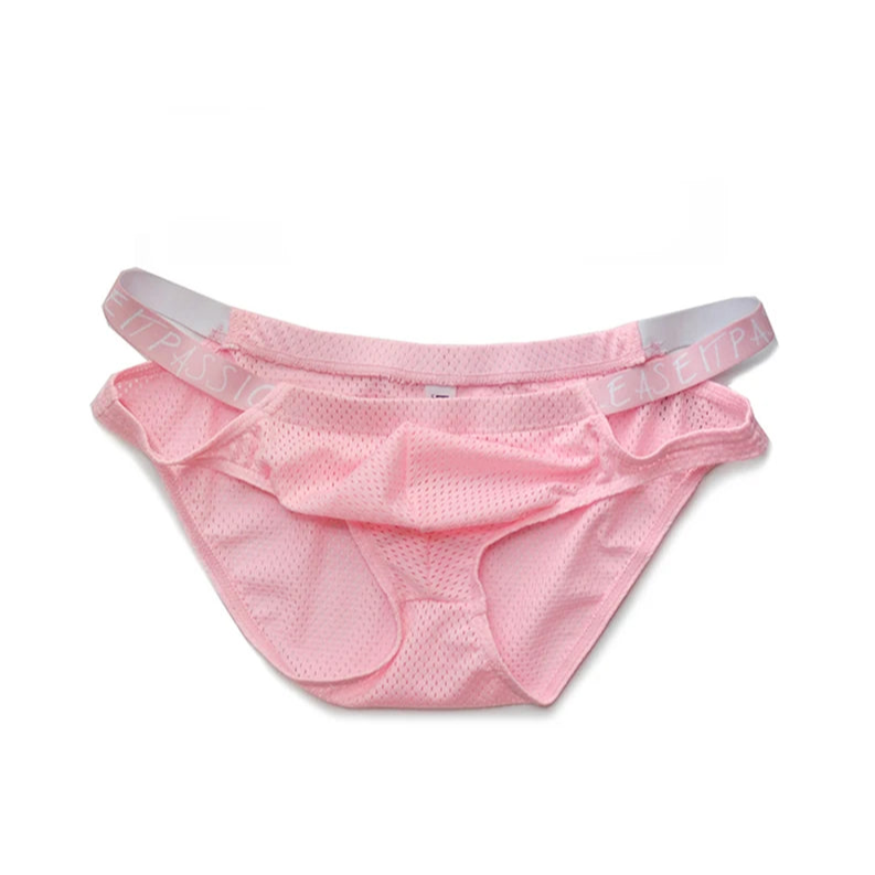 Pink DM Men’s Strappy Mesh Jock Brief - pridevoyageshop.com - gay men’s thongs, boxers, briefs and jockstraps