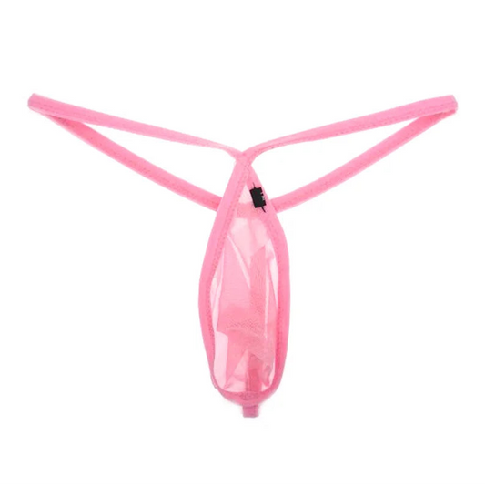 Pink Men’s Alpha Power Sheer Sizzle T-String - pridevoyageshop.com - gay men’s thongs, boxers, briefs and jockstraps