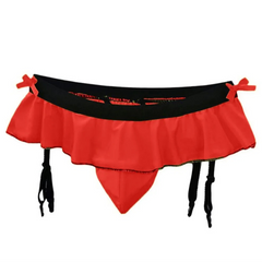 Red Dainty Lace Trim Dick Wrap - pridevoyageshop.com - gay men’s thongs, boxers, briefs and jockstraps