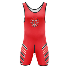Red Paw Puppy Play Wrestling Singlet – Zipper Edition from Pridevoyageshop