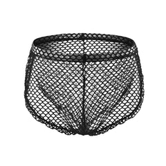black Sexy Gay Men's Clipper Fishnet Briefs - pridevoyageshop.com - gay men’s underwear and swimwear