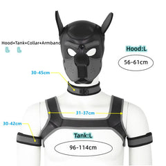 Gay Men Neoprene Puppy Hood Set for Kinks and Fetishes - pridevoyageshop.com - gay men’s bodystocking, lingerie, fishnet and fetish wear