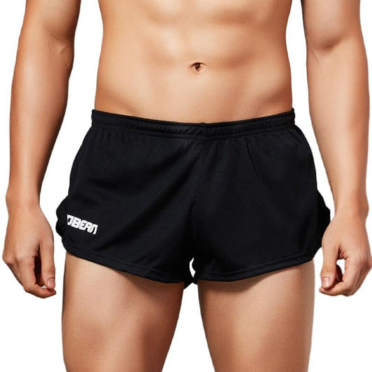 sexy gay man in black Seobean Men's Quick Dry Running Shorts | Gay Shorts - Men's Activewear, gym short, sport shorts, running shorts- pridevoyageshop.com