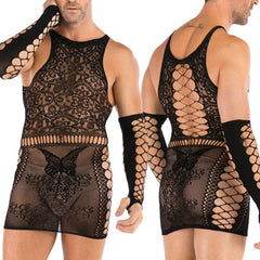 sexy gay man in Men's Erotic fishnet Bodysuits | Gay Lingerie - pridevoyageshop.com - gay men’s bodystocking, lingerie, fishnet and fetish wear