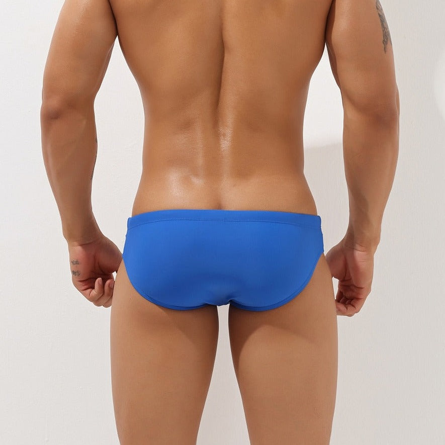 sexy gay man in blue Gay Swimwear | SEOBEAN Cut Out Swim Briefs- pridevoyageshop.com - gay men’s underwear and swimwear