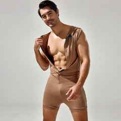 Meat Rack Hooded Onesie for Gay Men