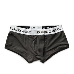 gray DM Men's Blow Me Boxer Briefs - pridevoyageshop.com - gay men’s underwear and swimwear