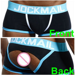 Jockmail black backless trunks