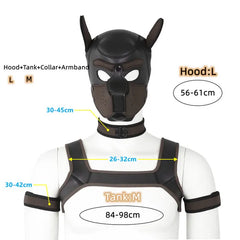 Gay Men Neoprene Puppy Hood Set for Kinks and Fetishes - pridevoyageshop.com - gay men’s bodystocking, lingerie, fishnet and fetish wear