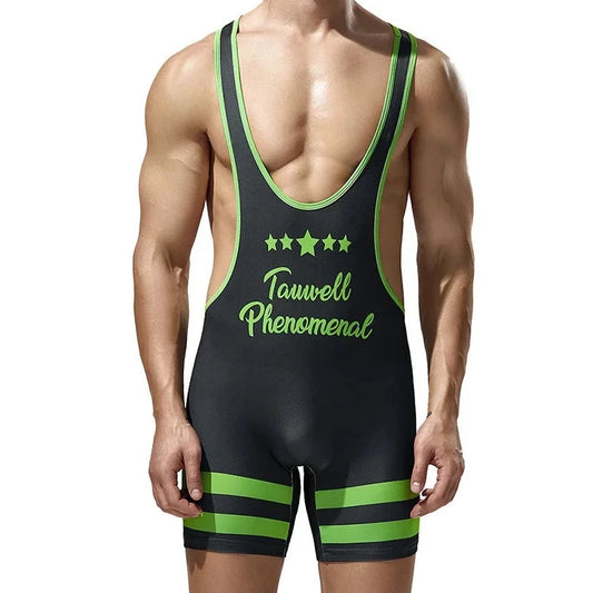 a sexy gay man in navy Striped Phenomenal Racerback Singlet - Men's Singlets, Bodysuits, Rompers & Jumpsuits - pridevoyageshop.com