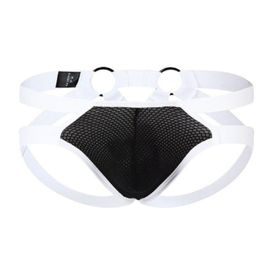 black Gay Jockstrap: Bondage Jockstrap & Erotic Gay Lingerie- pridevoyageshop.com - gay men’s underwear and swimwear