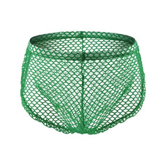 green Sexy Gay Men's Clipper Fishnet Briefs - pridevoyageshop.com - gay men’s underwear and swimwear