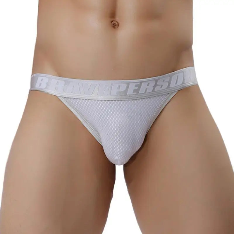 a hot gay man in white Brave Person Gay Men's Sideshow Briefs - pridevoyageshop.com - gay men’s underwear and swimwear