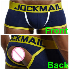 Jockmail navy backless trunks