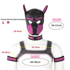 Gay Men Neoprene Puppy Hood Set for Kinks and Fetishes - pridevoyageshop.com - gay men’s bodystocking, lingerie, fishnet and fetish wear