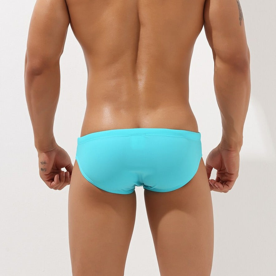 sexy gay man in sky blue Gay Swimwear | SEOBEAN Cut Out Swim Briefs- pridevoyageshop.com - gay men’s underwear and swimwear