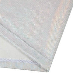 details of silver Metallic Stage Star Sleeveless Crop Top & Briefs | Gay Clubwear - pridevoyageshop.com - gay crop tops, gay casual clothes and gay clothes store