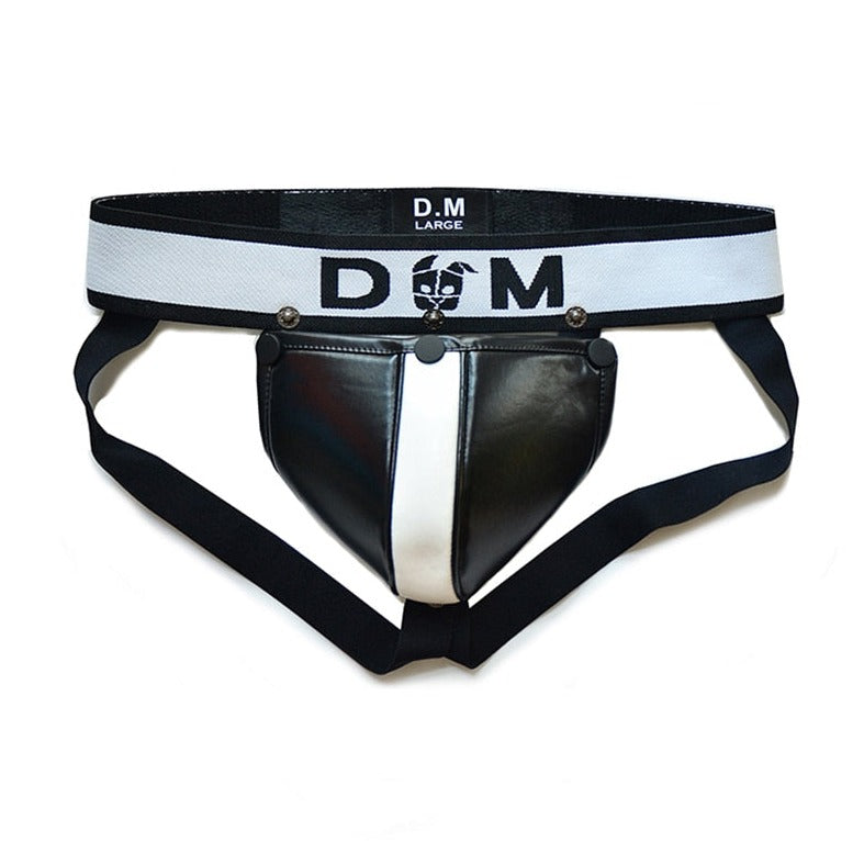 black Gay Jockstraps: Mens Faux Leather Jockstrap & Sexy Jocks- pridevoyageshop.com - gay men’s underwear and swimwear