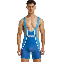 a sexy gay man in blue Classic Athletic Singlet - Men's Singlets, Bodysuits, Leotard & Unitard - pridevoyageshop.com