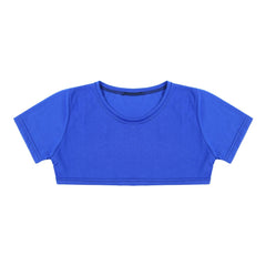 blue Men's Casual Solid Crop Tops | Gay Crop Tops & Club Wear - pridevoyageshop.com - gay crop tops, gay casual clothes and gay clothes store