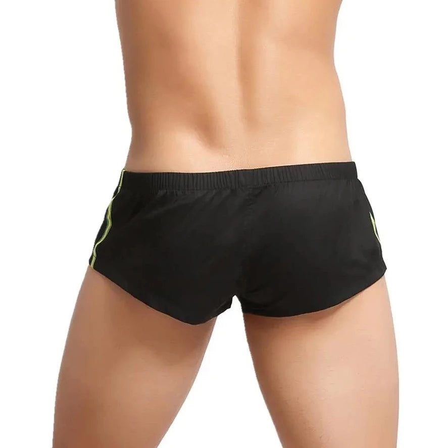 a hot gay man in black SEOBEAN Lounge Boxer Shorts - pridevoyageshop.com - gay men’s underwear and swimwear