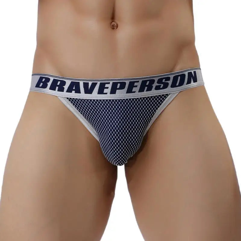 a hot gay man in Royal blue Brave Person Gay Men's Sideshow Briefs - pridevoyageshop.com - gay men’s underwear and swimwear