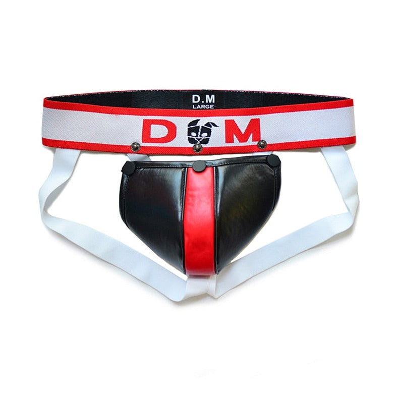 red Gay Jockstraps: Mens Faux Leather Jockstrap & Sexy Jocks- pridevoyageshop.com - gay men’s underwear and swimwear