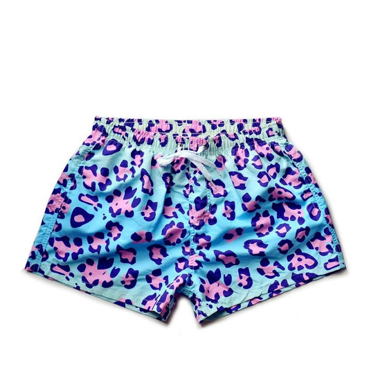 Blue Leopard DM Wild Summer Shorts - pridevoyageshop.com - gay men’s underwear and swimwear
