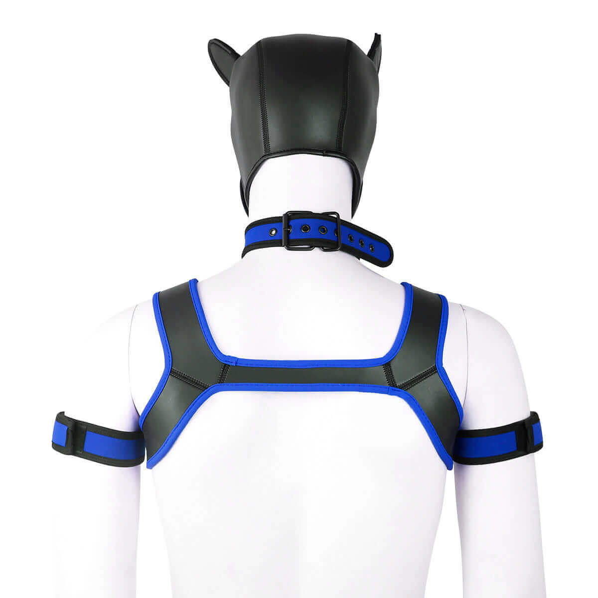 blue Gay Men Neoprene Puppy Hood Set for Kinks and Fetishes - pridevoyageshop.com - gay men’s bodystocking, lingerie, fishnet and fetish wear