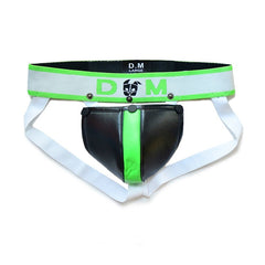 green Gay Jockstraps: Mens Faux Leather Jockstrap & Sexy Jocks- pridevoyageshop.com - gay men’s underwear and swimwear