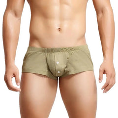 a hot gay man in khaki SEOBEAN Lounge Boxer Shorts - pridevoyageshop.com - gay men’s underwear and swimwear