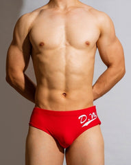 hot gay man in red Gay Swimwear | DM Zipper Swim Briefs- pridevoyageshop.com - gay men’s underwear and swimwear