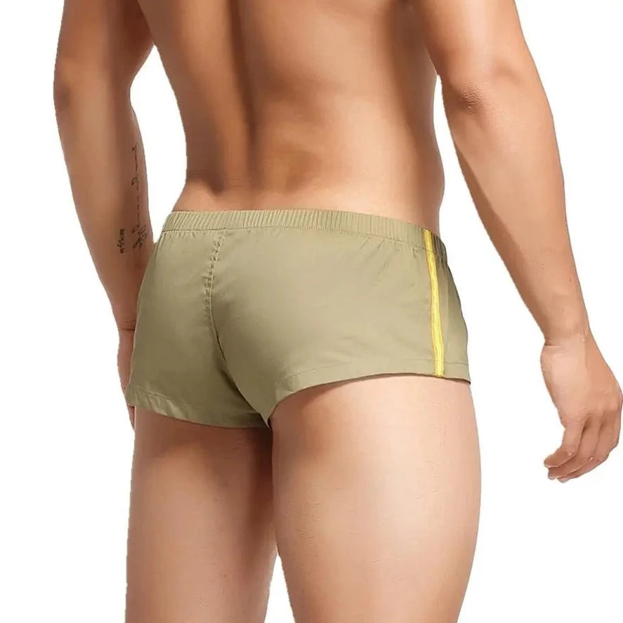 a hot gay man in khaki SEOBEAN Lounge Boxer Shorts - pridevoyageshop.com - gay men’s underwear and swimwear