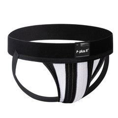 black Athletic Stripe Jockstraps - pridevoyageshop.com - gay men’s underwear and swimwear