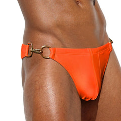 sexy gay man in orange Gay Swimwear | Gay Men's Double Clipper Swim Briefs- pridevoyageshop.com - gay men’s underwear and swimwear