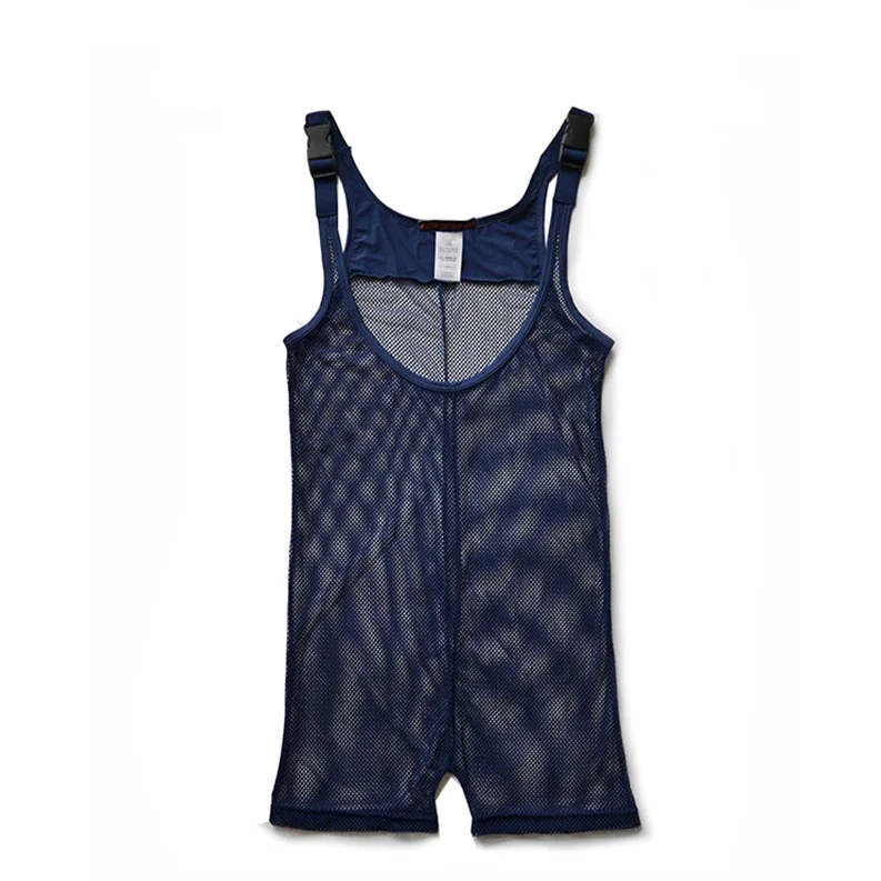 navy blue DM Cruising Mesh Singlets - Men's Singlets, Bodysuits, Leotard & Unitard - pridevoyageshop.com