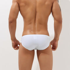 sexy gay man in white Gay Swimwear | SEOBEAN Cut Out Swim Briefs- pridevoyageshop.com - gay men’s underwear and swimwear