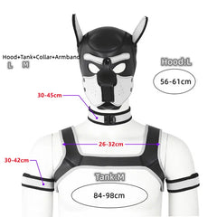 Gay Men Neoprene Puppy Hood Set for Kinks and Fetishes - pridevoyageshop.com - gay men’s bodystocking, lingerie, fishnet and fetish wear