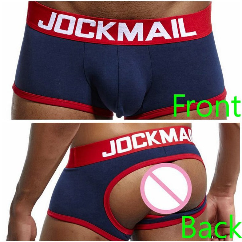 Jockmail navy backless trunks
